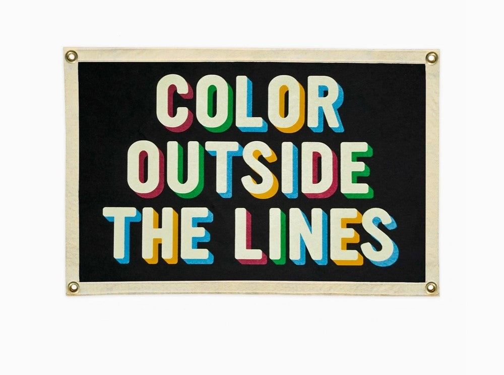 Color Outside the Lines Flag
