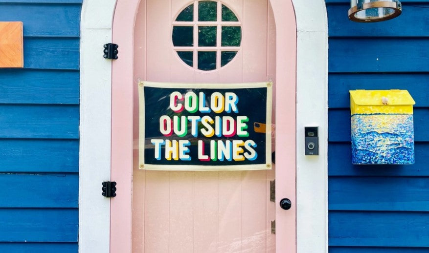 Color Outside the Lines Flag