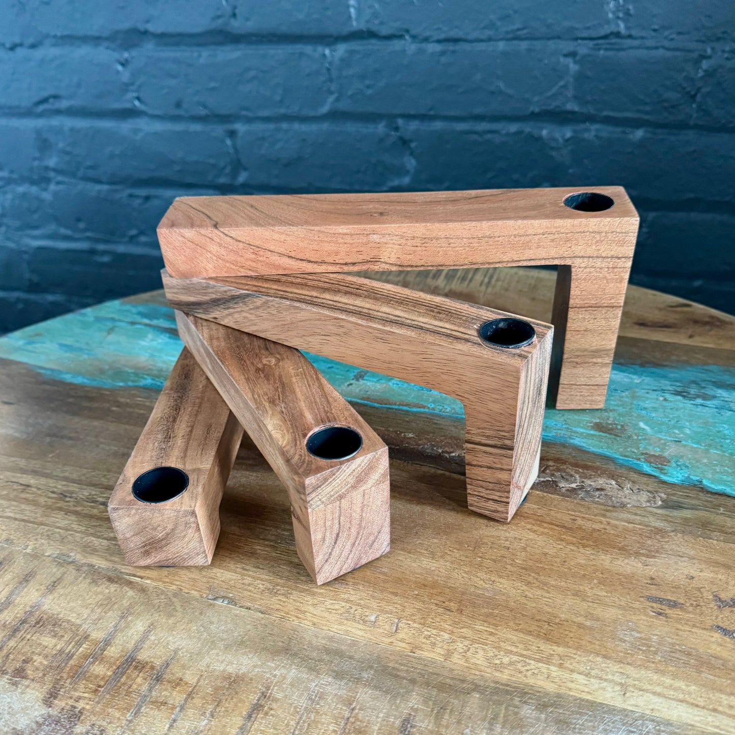 Acaicia Wood Multiple Taper Holder
