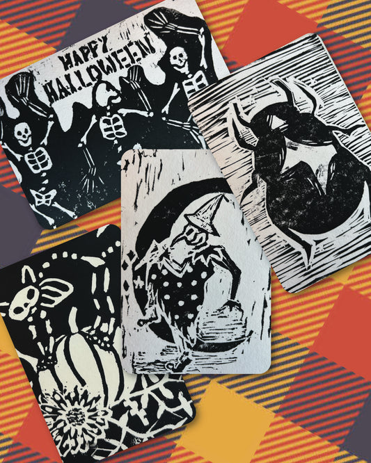 Halloween Postcard Printmaking Workshop