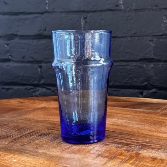 Moroccan Beldi Glassware - Blue